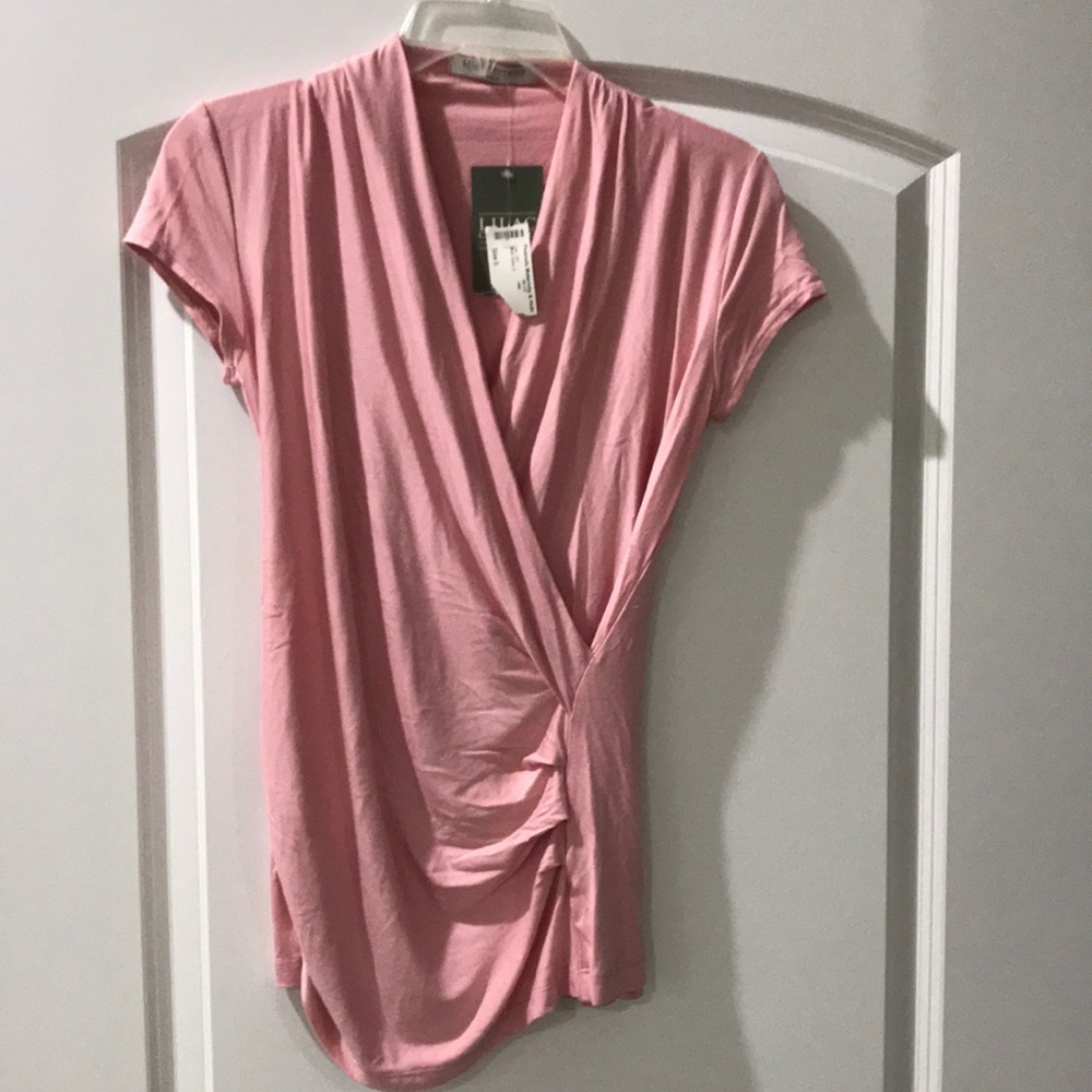 Blush maternity top